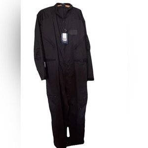 Propper Size XL Flight Suit Black Item F5118 Coveralls Black Tactical Jumpsuit